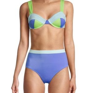 Solid & striped top and bottom